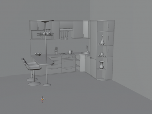 Kitchen set 3D 模型