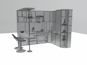 Kitchen set 3D 模型