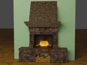 Fireplace 3D Model