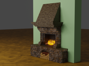Fireplace 3D-Modell