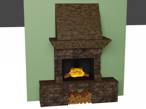 Fireplace 3D-Modell