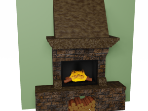 Fireplace 3D-Modell