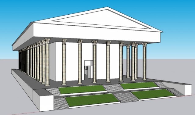 Église de la Madeleine Modèle 3D .c4d .max .obj .3ds .fbx .stl .blend 