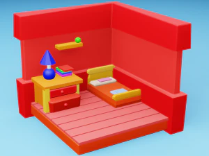 Schlafzimmer 3D Modell