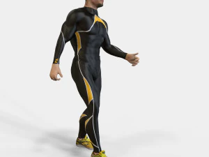 एथलीट मैन एनिमेटेड 3D मॉडल