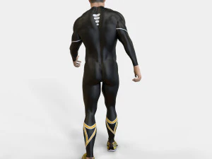 Athlete Man animated 3D Model