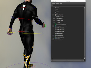 Athlete Man animated 3D Model