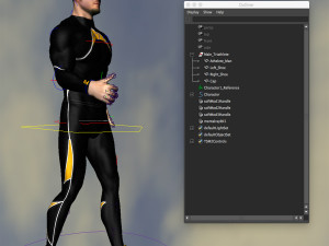 Athlete Man animated 3D Model