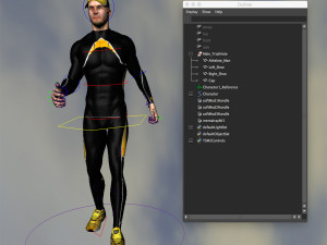 Athlete Man animated 3D Model