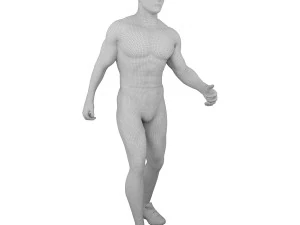 Athlete Man animated 3D Model