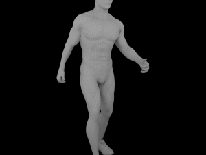 Athlete Man animated 3D Model