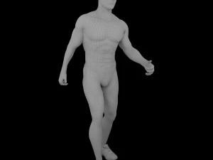Athlete Man animated 3D Model