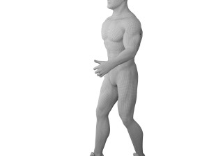 Athlete Man animated 3D Model