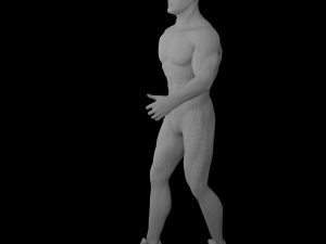 Athlete Man animated 3D Model