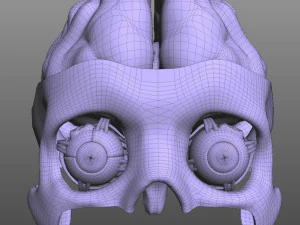 Oog en hersenen 3D Model