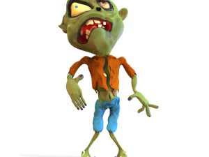 Zombi Mabuk Model 3D