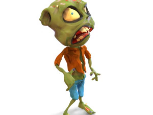 Zombi Mabuk Model 3D