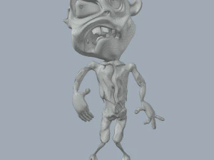 Zombi Mabuk Model 3D