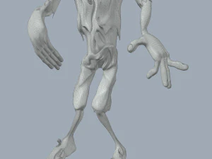 Zombi Mabuk Model 3D