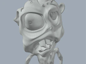 Zombi Mabuk Model 3D