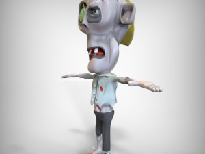 Grumpy Zombie 3D मॉडल
