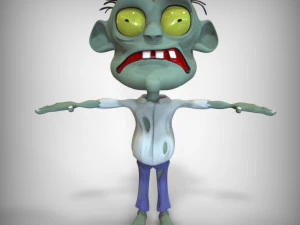 Zumbi bonito Modelo 3D