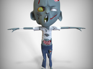 Kiddo Zombie Model 3D