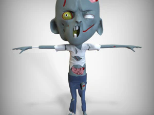 Kiddo Zombie 3D Model