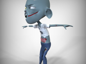 Kiddo Zombie Model 3D