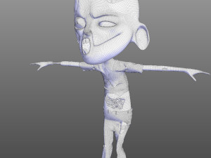Kiddo Zombie Model 3D