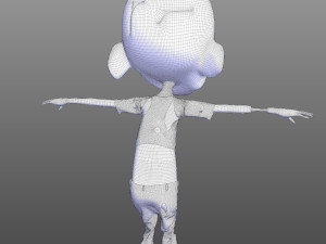 Kiddo Zombie Model 3D