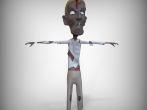 Skinny Zombie 3D Model