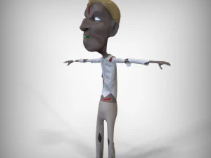 Skinny Zombie 3D Model