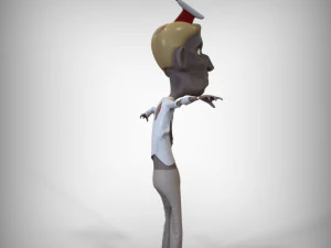 Skinny Zombie 3D Model