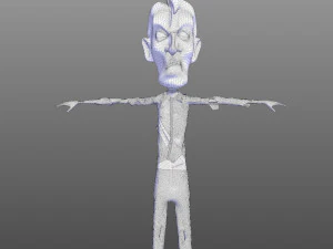 Skinny Zombie 3D Model