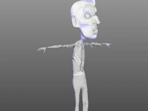 Skinny Zombie 3D Model