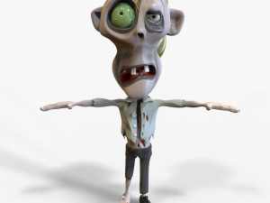 Cartoon Zombie Pack 3D-Modell