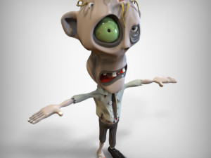 Cartoon Zombie Pack 3D-Modell