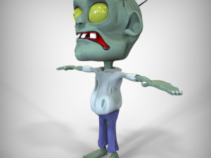 Cartoon Zombie Pack 3D-Modell