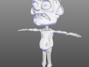 Cartoon Zombie Pack 3D-Modell