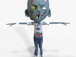 Cartoon Zombie Pack 3D-Modell