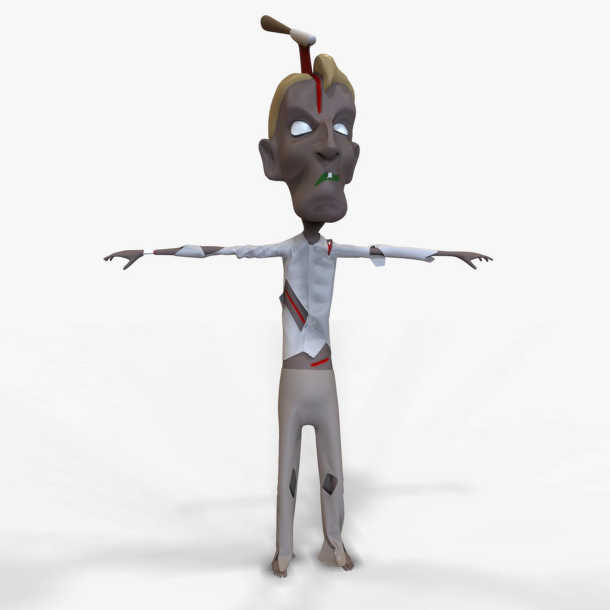 Zombie 3d model. Олаф зомби 3д модель.