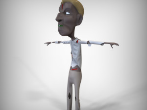 Cartoon Zombie Pack 3D-Modell