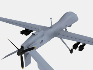 MQ-1C Szary Orzeł Model 3D