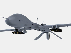 MQ-1C Szary Orzeł Model 3D