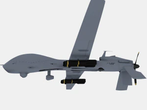MQ-1C Szary Orzeł Model 3D