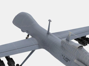 MQ-1C Szary Orzeł Model 3D
