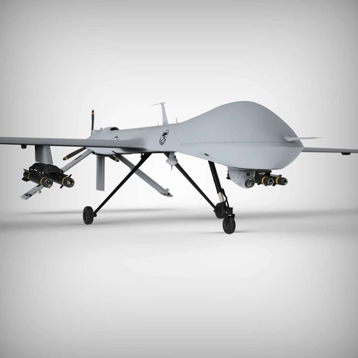 MQ- 1 Predator 3D Model .c4d .max .obj .3ds .fbx .stl .blend 