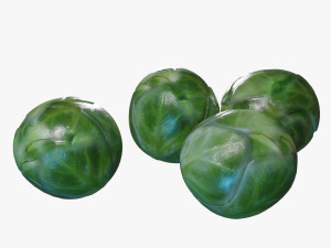 Brussel Sprouts 3D Model