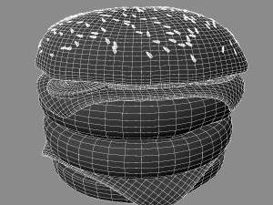 Double Cheeseburger 3D Model